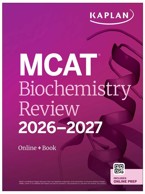 Title details for MCAT Biochemistry Review 2026-2027 by Kaplan Test Prep - Wait list